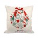 Christmas Linen Cushion Cover Throw Pillow Case Xmas Home Decor Festive Gift Hot   112670440248